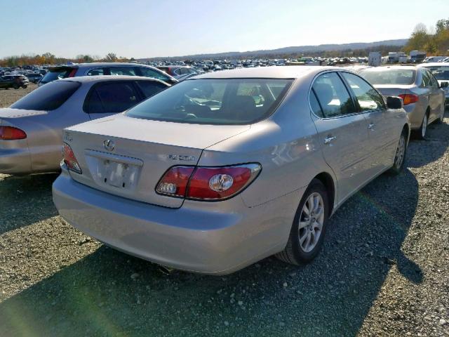 JTHBF30G736012295 - 2003 LEXUS ES 300 GRAY photo 4