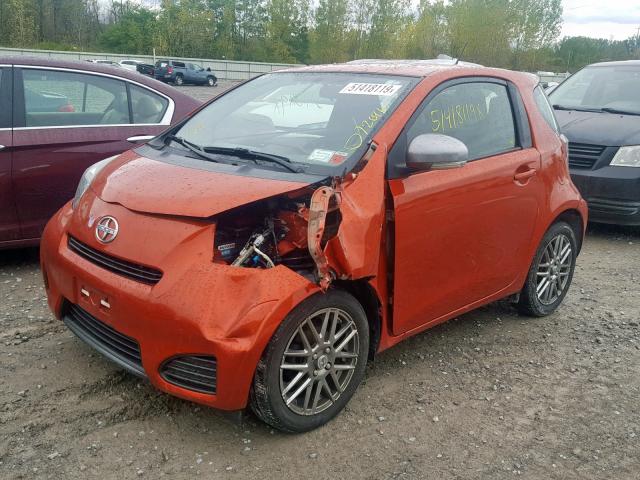 JTNJJXB09CJ011760 - 2012 TOYOTA SCION IQ ORANGE photo 2