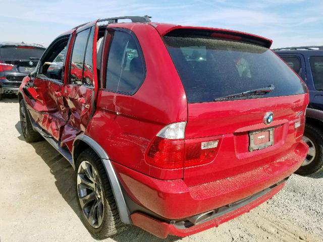 5UXFA93546LE83701 - 2006 BMW X5 4.8IS RED photo 3