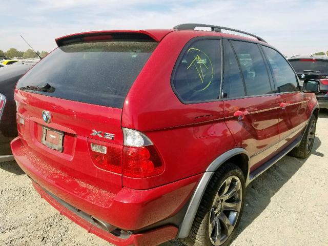 5UXFA93546LE83701 - 2006 BMW X5 4.8IS RED photo 4