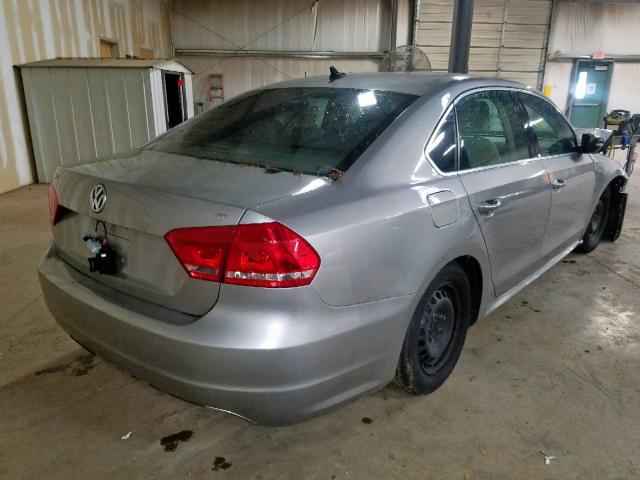 1VWBH7A39CC092079 - 2012 VOLKSWAGEN PASSAT SE GRAY photo 4