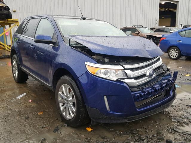 2FMDK3KC2EBB71953 - 2014 FORD EDGE LIMIT BLUE photo 1