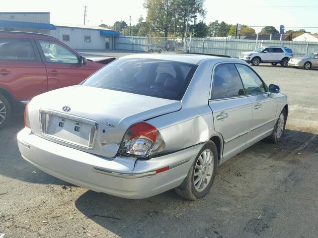 KMHFU45E04A299091 - 2004 HYUNDAI XG 350 SILVER photo 4