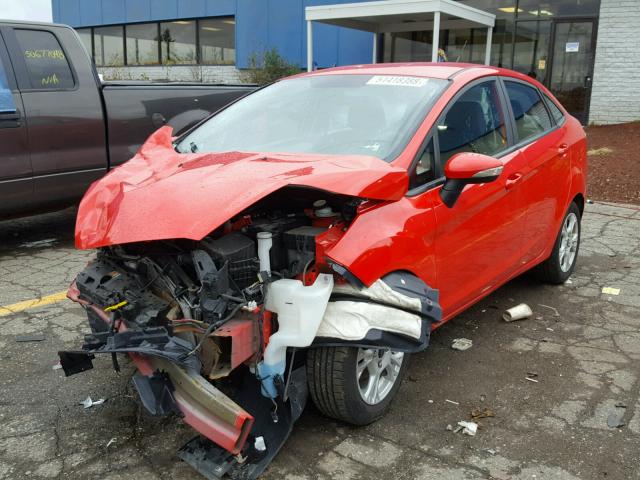 3FADP4BJ4FM205102 - 2015 FORD FIESTA SE RED photo 2