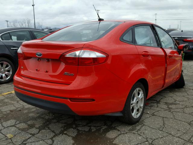 3FADP4BJ4FM205102 - 2015 FORD FIESTA SE RED photo 4