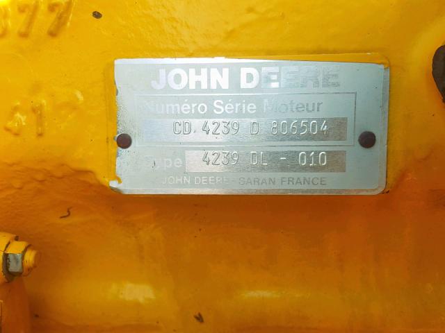 CD4239D806505 - 1989 JOHN DEERE TRACTOR YELLOW photo 10