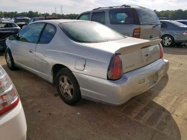 2G1WW12E239208178 - 2003 CHEVROLET MONTE CARL ვერცხლისფერი ფოტო 3