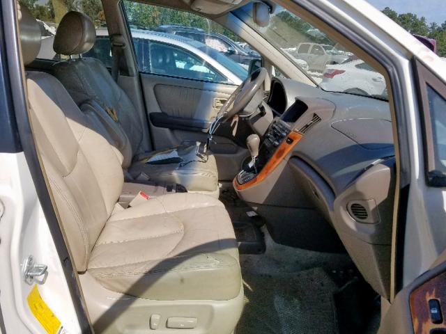 JT6HF10U9Y0124684 - 2000 LEXUS RX 300 WHITE photo 5