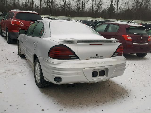 1G2NF52T91M653076 - 2001 PONTIAC GRAND AM S GRAY photo 3