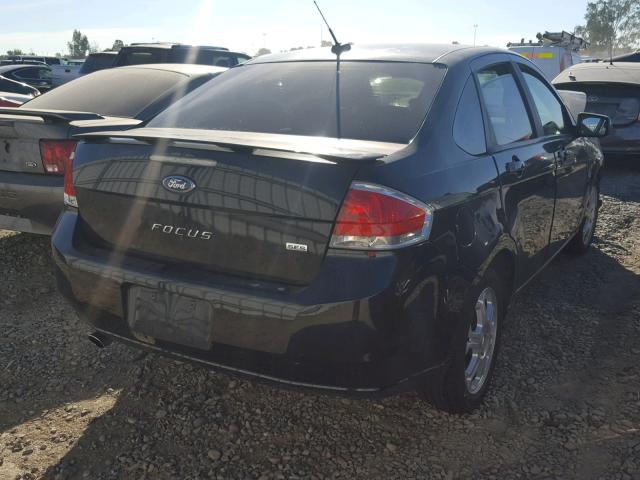 1FAHP36N69W140105 - 2009 FORD FOCUS SES BLACK photo 4