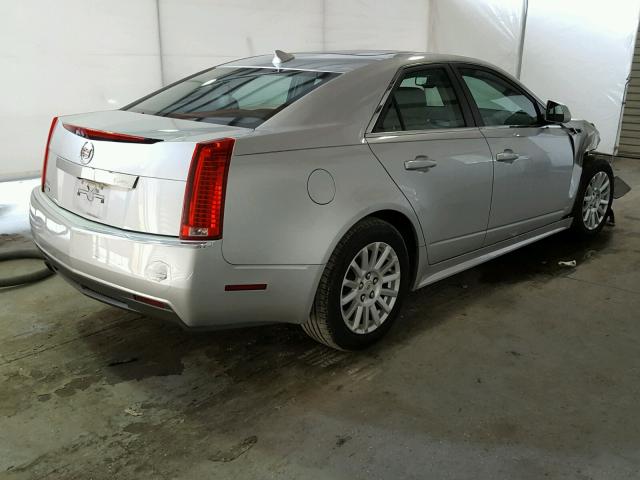 1G6DE5E58D0160785 - 2013 CADILLAC CTS LUXURY SILVER photo 4