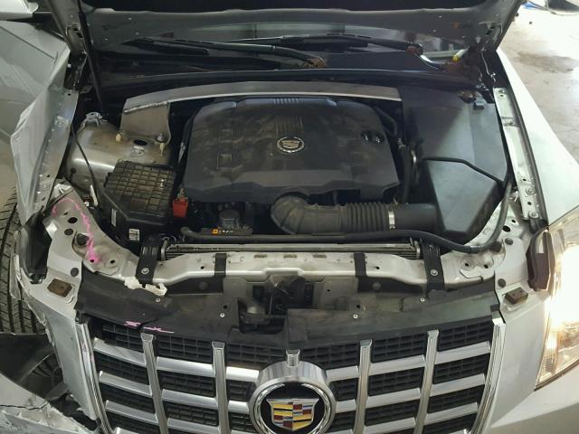 1G6DE5E58D0160785 - 2013 CADILLAC CTS LUXURY SILVER photo 7