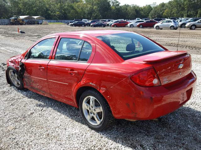 1G1AF5F51A7175717 - 2010 CHEVROLET COBALT 2LT RED photo 3