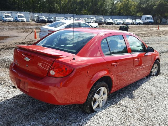 1G1AF5F51A7175717 - 2010 CHEVROLET COBALT 2LT RED photo 4