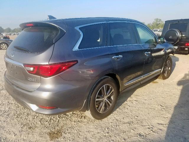 5N1DL0MNXKC534196 - 2019 INFINITI QX60 LUXE GRAY photo 4