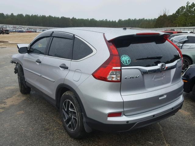 2HKRM3H33GH568512 - 2016 HONDA CR-V LX SILVER photo 3