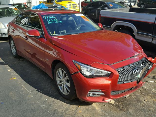 JN1CV7AR7GM251219 - 2016 INFINITI Q50 BASE RED photo 1