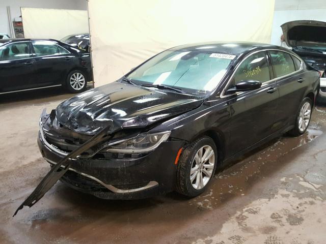 1C3CCCAB1FN556100 - 2015 CHRYSLER 200 LIMITE BLACK photo 2