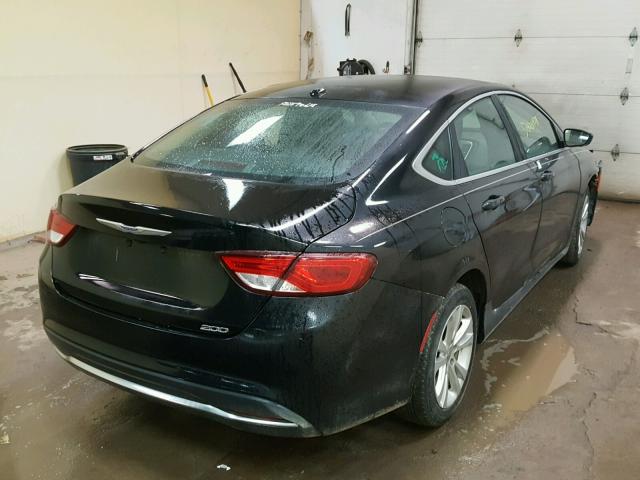 1C3CCCAB1FN556100 - 2015 CHRYSLER 200 LIMITE BLACK photo 4