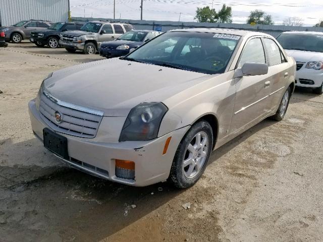 1G6DP577570173099 - 2007 CADILLAC CTS HI FEA GOLD photo 2