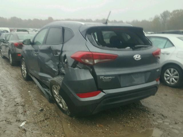 KM8J3CA44HU445355 - 2017 HYUNDAI TUCSON LIM GRAY photo 3