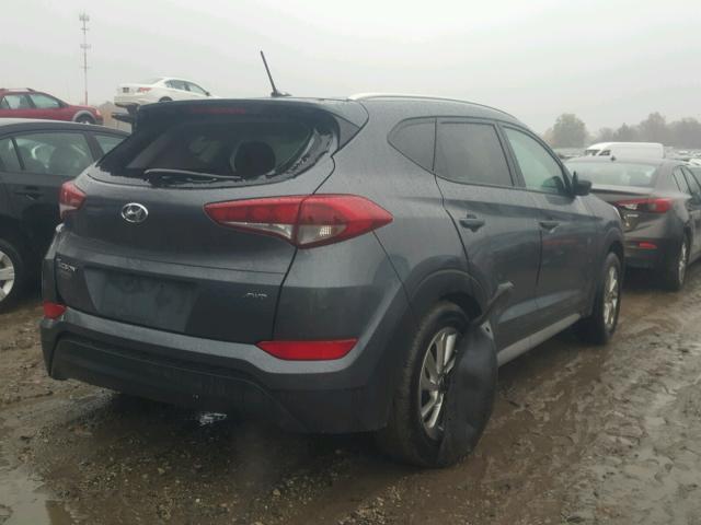 KM8J3CA44HU445355 - 2017 HYUNDAI TUCSON LIM GRAY photo 4