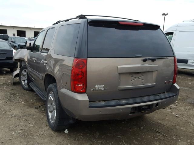 1GKFK13057R205507 - 2007 GMC YUKON BROWN photo 3