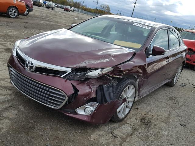 4T1BK1EB5DU051183 - 2013 TOYOTA AVALON BAS MAROON photo 2