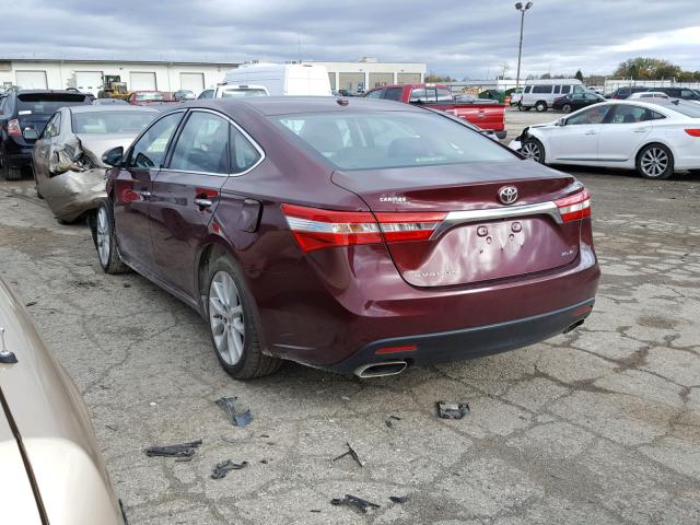 4T1BK1EB5DU051183 - 2013 TOYOTA AVALON BAS MAROON photo 3