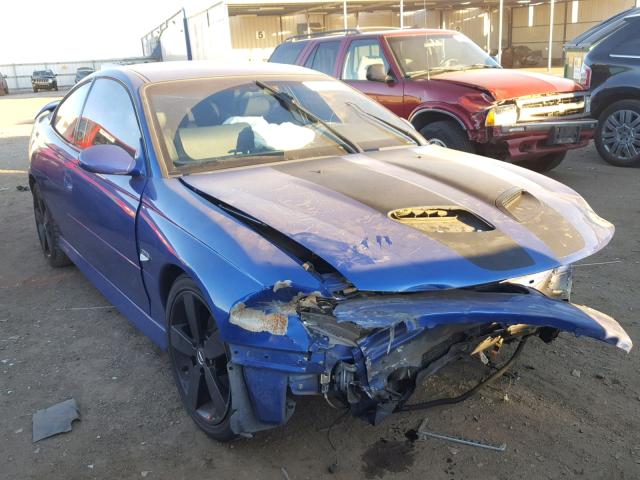 6G2VX12UX6L540803 - 2006 PONTIAC GTO BLUE photo 4