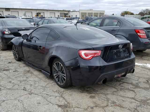 JF1ZNAA15D1709745 - 2013 TOYOTA SCION FR-S BLACK photo 3