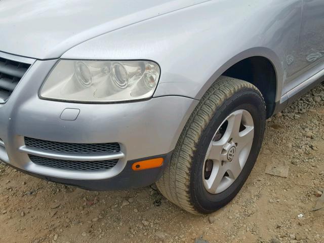 WVGZG77L96D001897 - 2006 VOLKSWAGEN TOUAREG 3. SILVER photo 9