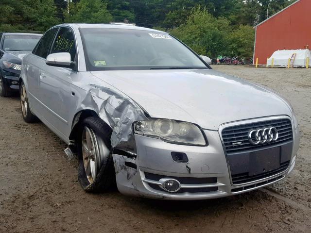 WAUDH78E17A013568 - 2007 AUDI A4 3.2 QUA SILVER photo 1