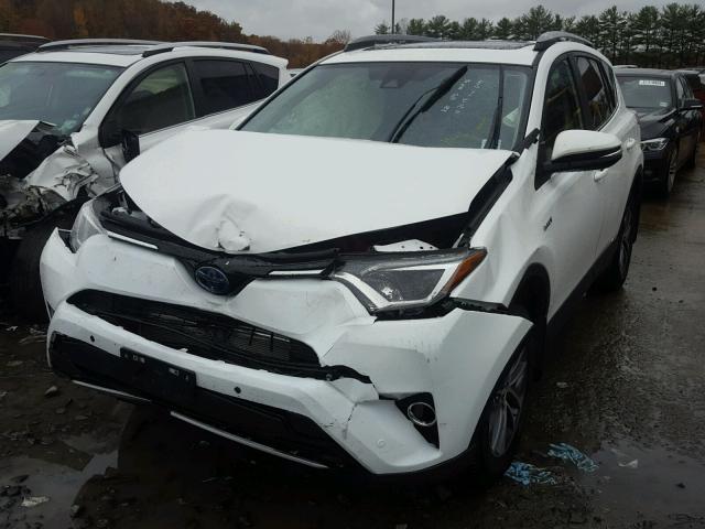 JTMRJREV9JD156495 - 2018 TOYOTA RAV4 HV LE WHITE photo 2