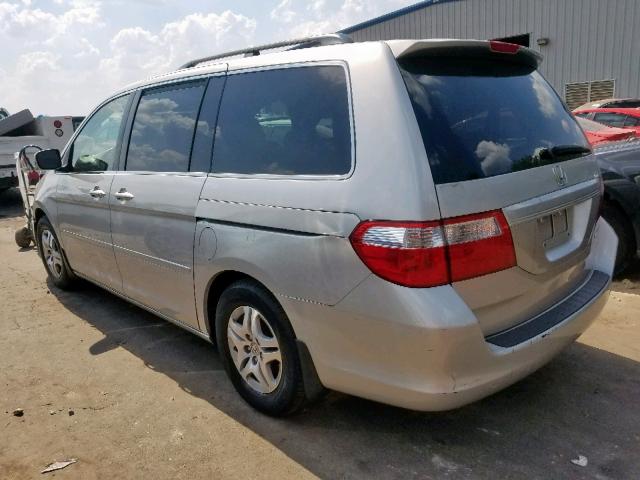 5FNRL38615B003040 - 2005 HONDA ODYSSEY EX SILVER photo 3