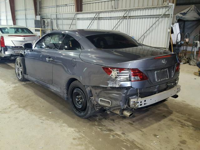 JTHFF2C22C2526509 - 2012 LEXUS IS 250 SILVER photo 3