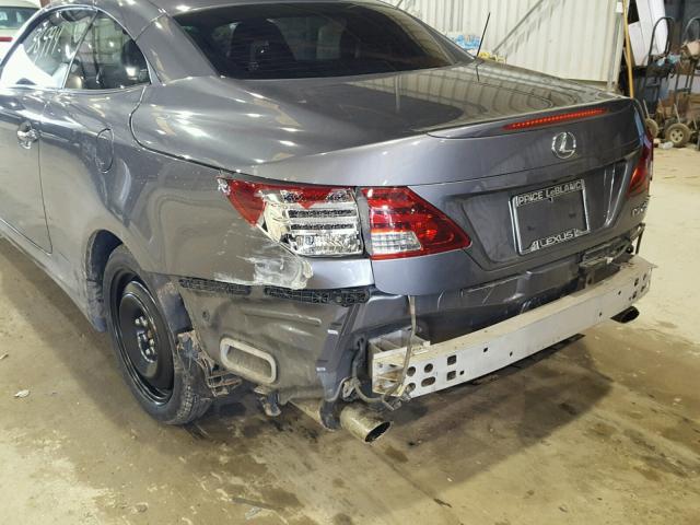 JTHFF2C22C2526509 - 2012 LEXUS IS 250 SILVER photo 9