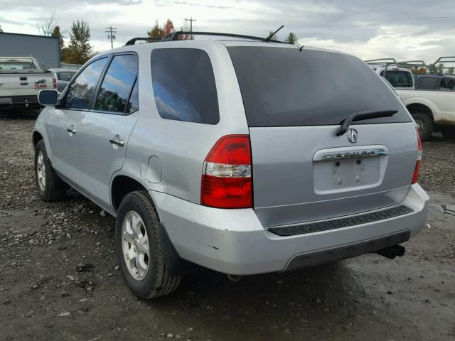 2HNYD186X2H543113 - 2002 ACURA MDX TOURIN SILVER photo 3