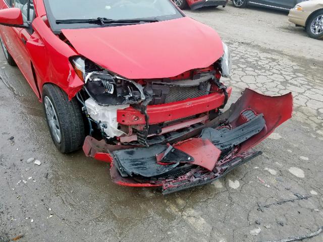 VNKKTUD31GA058268 - 2016 TOYOTA YARIS L RED photo 9