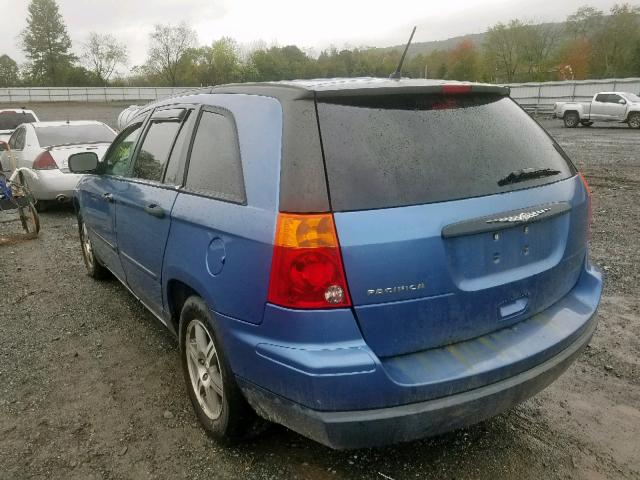 2A8GM48LX7R129638 - 2007 CHRYSLER PACIFICA BLUE photo 3