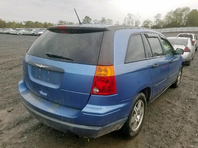 2A8GM48LX7R129638 - 2007 CHRYSLER PACIFICA BLUE photo 4