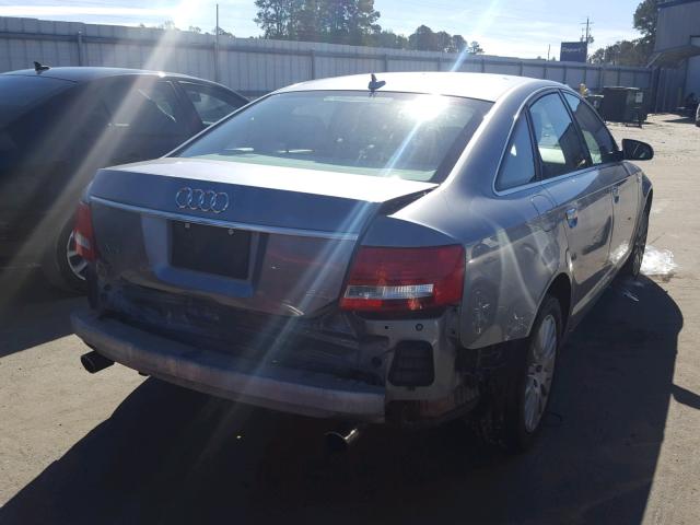 WAUDH74F27N091543 - 2007 AUDI A6 3.2 QUA SILVER photo 4