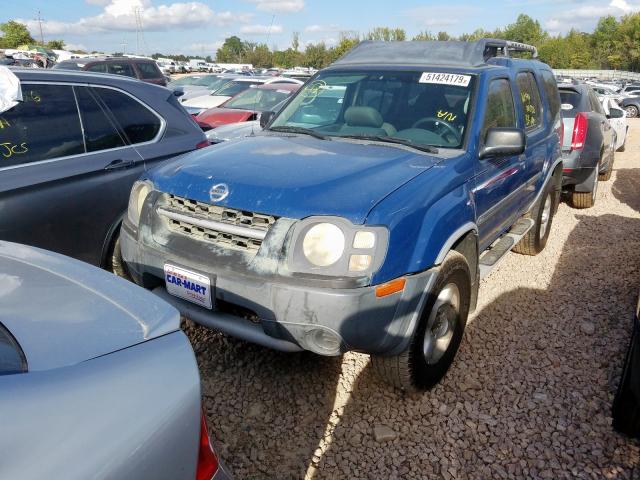 5N1ED28T83C693113 - 2003 NISSAN XTERRA XE BLUE photo 2