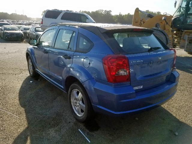 1B3HB28B97D242482 - 2007 DODGE CALIBER BLUE photo 3