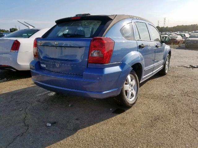 1B3HB28B97D242482 - 2007 DODGE CALIBER BLUE photo 4