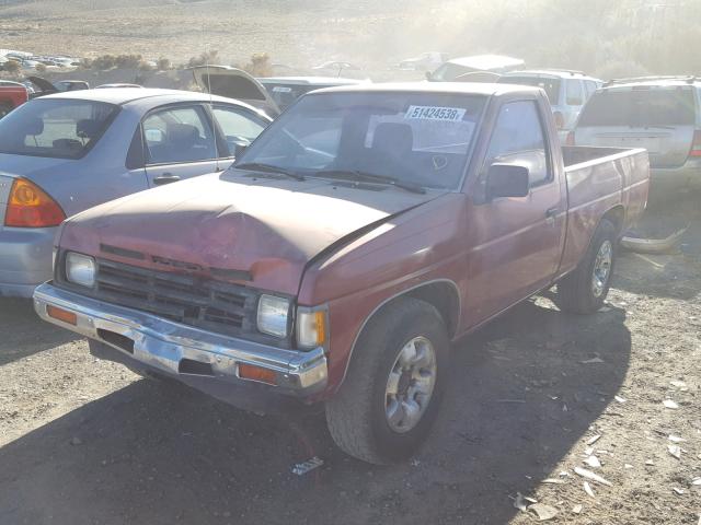 1N6SD11S0NC345146 - 1992 NISSAN TRUCK SHOR RED photo 2