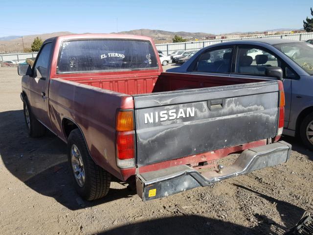 1N6SD11S0NC345146 - 1992 NISSAN TRUCK SHOR RED photo 3