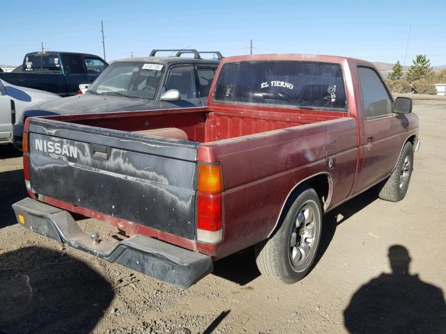 1N6SD11S0NC345146 - 1992 NISSAN TRUCK SHOR RED photo 4