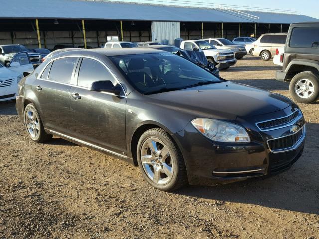 1G1ZH57B684245029 - 2008 CHEVROLET MALIBU 1LT BLACK photo 1