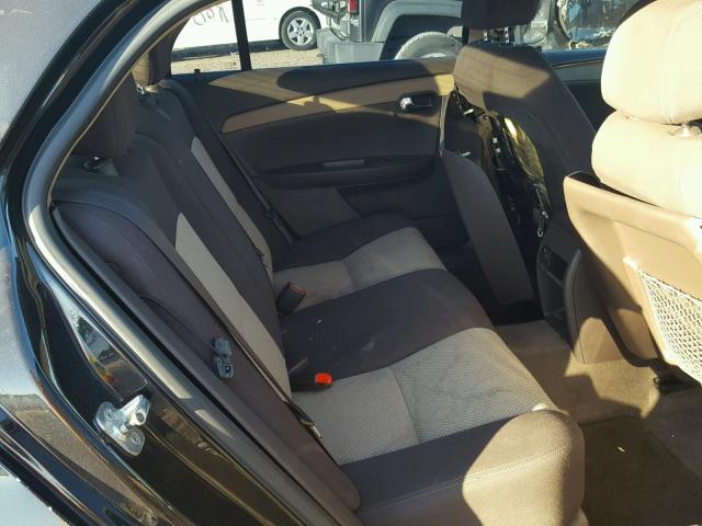 1G1ZH57B684245029 - 2008 CHEVROLET MALIBU 1LT BLACK photo 6
